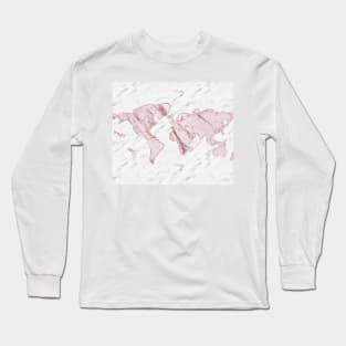 Wanderlust marble - pink stone Long Sleeve T-Shirt